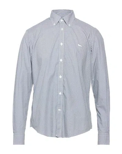 Harmont & Blaine Man Shirt Midnight Blue Size 3xl Cotton