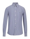 Harmont & Blaine Man Shirt Navy Size 4xl Cotton In Navy Blue