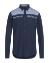 Harmont & Blaine Man Shirt Navy Size 3xl Cotton In Blue