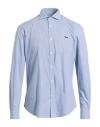 Harmont & Blaine Man Shirt Navy Size M Cotton In Blue