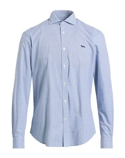 HARMONT & BLAINE HARMONT & BLAINE MAN SHIRT NAVY SIZE M COTTON