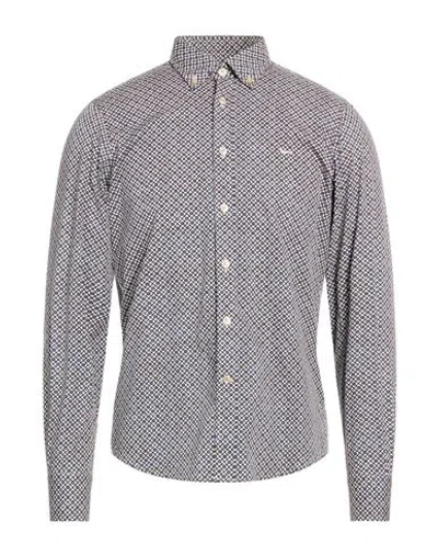 Harmont & Blaine Man Shirt Navy Size S Cotton In Gray