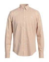 Harmont & Blaine Man Shirt Ocher Size L Cotton In Yellow