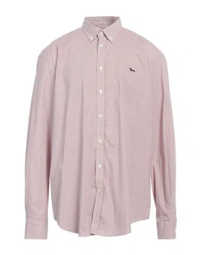 Harmont & Blaine Man Shirt Orange Size 4xl Cotton, Elastane In Pink