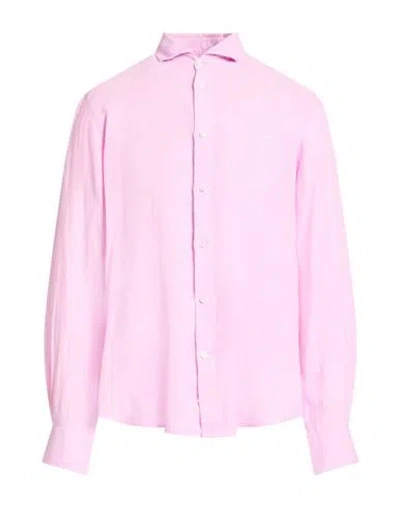 Harmont & Blaine Man Shirt Pink Size Xxl Linen