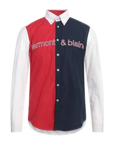 Harmont & Blaine Man Shirt Red Size M Cotton