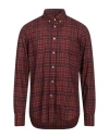 Harmont & Blaine Man Shirt Red Size Xxl Cotton In Burgundy