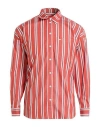 Harmont & Blaine Man Shirt Rust Size 16 ½ Cotton In Red