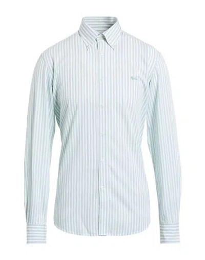 Harmont & Blaine Man Shirt Sage Green Size Xxl Cotton In White