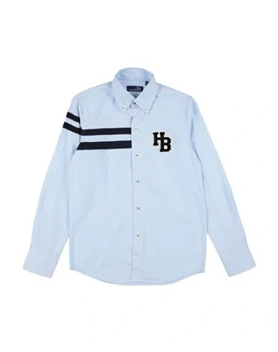 Harmont & Blaine Man Shirt Sky Blue Size 11 Cotton