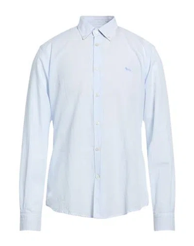 Harmont & Blaine Man Shirt Light Grey Size S Cotton In Gray