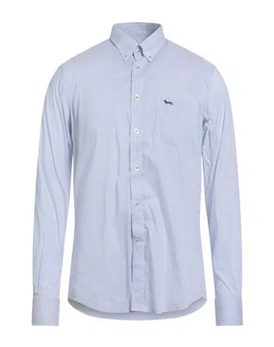 Harmont & Blaine Man Shirt Sky Blue Size 3xl Cotton, Polyamide, Elastane