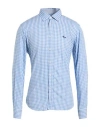 Harmont & Blaine Man Shirt Sky Blue Size Xxl Cotton In Blue