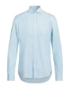 Harmont & Blaine Man Shirt Sky Blue Size Xxl Cotton In Blue