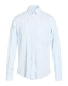 Harmont & Blaine Man Shirt Sky Blue Size Xxl Cotton In Blue
