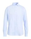 Harmont & Blaine Man Shirt Sky Blue Size 3xl Cotton In Blue