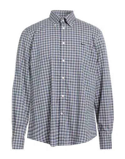 Harmont & Blaine Man Shirt Slate Blue Size L Cotton