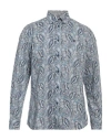 Harmont & Blaine Man Shirt Slate Blue Size Xxl Cotton In Blue