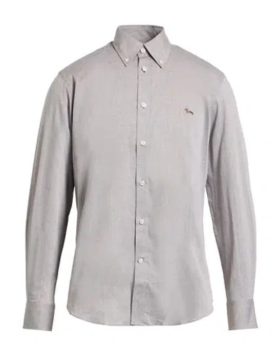 Harmont & Blaine Man Shirt Taupe Size 3xl Cotton In Gray