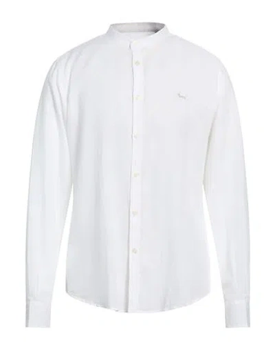 Harmont & Blaine Man Shirt White Size 3xl Cotton, Linen