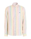 Harmont & Blaine Man Shirt White Size 3xl Linen In Multi