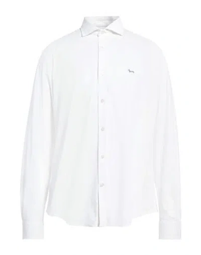 Harmont & Blaine Man Shirt White Size M Polyamide, Elastane