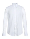 Harmont & Blaine Man Shirt White Size L Cotton, Elastane In White