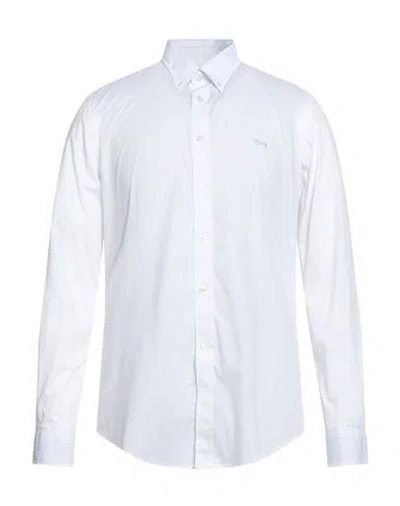 Harmont & Blaine Man Shirt White Size L Cotton, Elastane