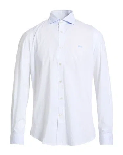 Harmont & Blaine Man Shirt White Size Xxl Cotton, Elastane