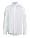 Harmont & Blaine Man Shirt White Size 4xl Linen In White