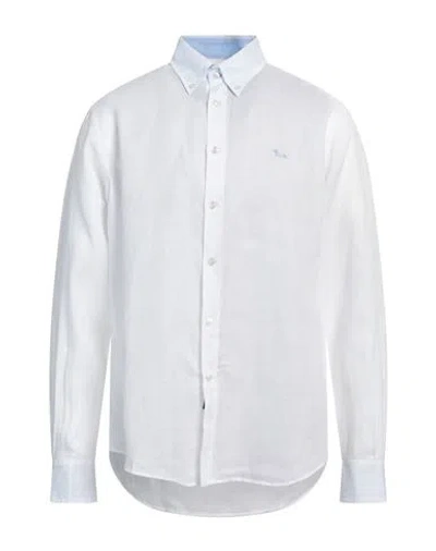 Harmont & Blaine Man Shirt White Size 4xl Linen