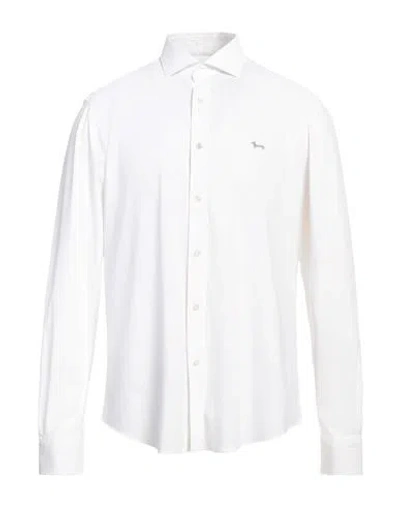 Harmont & Blaine Man Shirt White Size Xxl Polyamide, Elastane