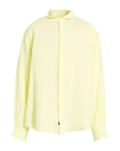 Harmont & Blaine Man Shirt Yellow Size 3xl Linen