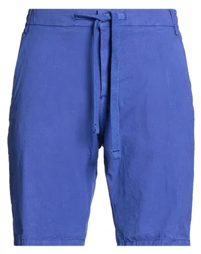 Harmont & Blaine Man Shorts & Bermuda Shorts Bright Blue Size 34 Cotton, Elastane
