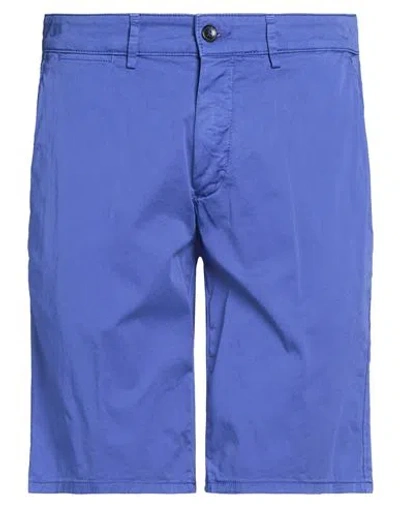 Harmont & Blaine Man Shorts & Bermuda Shorts Bright Blue Size 36 Cotton, Elastane