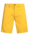 Harmont & Blaine Man Shorts & Bermuda Shorts Mandarin Size 32 Cotton, Elastane In Yellow