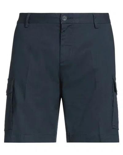 Harmont & Blaine Man Shorts & Bermuda Shorts Midnight Blue Size 30 Cotton, Elastane