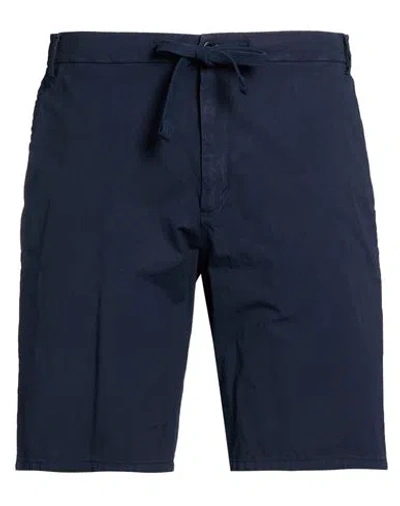 Harmont & Blaine Man Shorts & Bermuda Shorts Midnight Blue Size 38 Cotton, Elastane In Multi