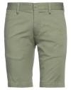 Harmont & Blaine Man Shorts & Bermuda Shorts Military Green Size 36 Cotton, Elastane In Green