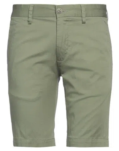 Harmont & Blaine Man Shorts & Bermuda Shorts Military Green Size 28 Cotton, Elastane In Brown