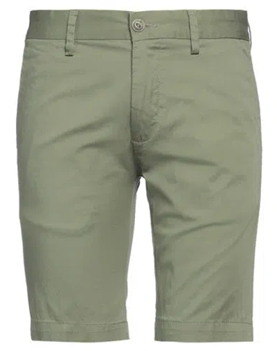 Harmont & Blaine Man Shorts & Bermuda Shorts Military Green Size 36 Cotton, Elastane
