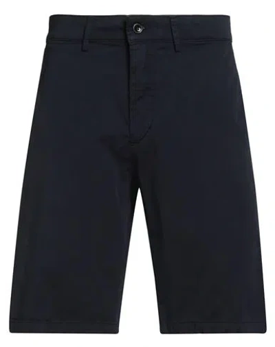 Harmont & Blaine Man Shorts & Bermuda Shorts Navy Size 42 Cotton, Elastane In Blue