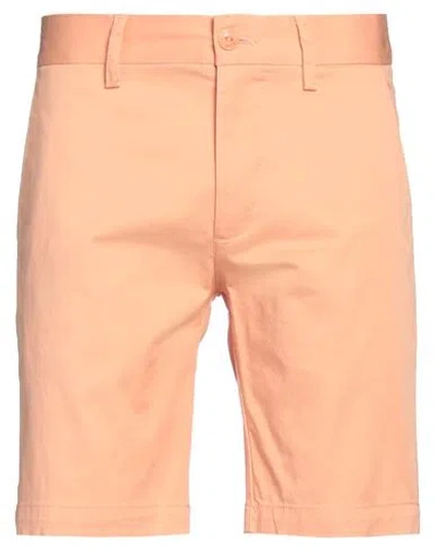 Harmont & Blaine Man Shorts & Bermuda Shorts Salmon Pink Size 28 Cotton, Elastane