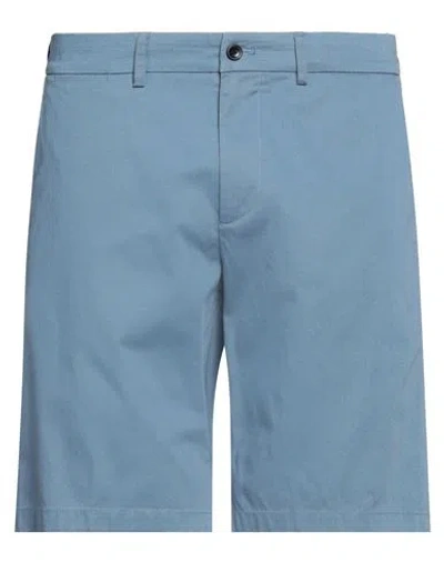 Harmont & Blaine Man Shorts & Bermuda Shorts Slate Blue Size 32 Cotton, Elastane