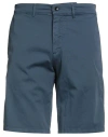 Harmont & Blaine Man Shorts & Bermuda Shorts Slate Blue Size 34 Cotton, Elastane In Blue