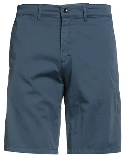 Harmont & Blaine Man Shorts & Bermuda Shorts Slate Blue Size 34 Cotton, Elastane
