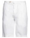 Harmont & Blaine Man Shorts & Bermuda Shorts White Size 32 Linen