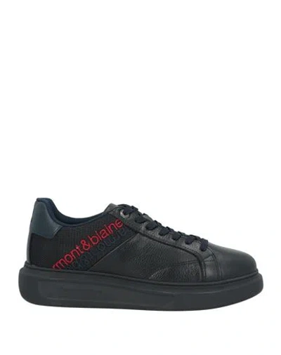 Harmont & Blaine Man Sneakers Black Size 6.5 Leather, Textile Fibers
