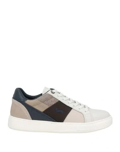 Harmont & Blaine Man Sneakers Light Grey Size 7 Leather, Textile Fibers In Gray