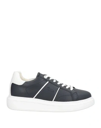 Harmont & Blaine Man Sneakers Navy Size 8 Textile Fibers In Blue